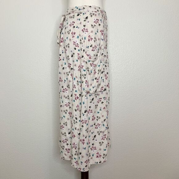 Final Touch Size Medium Button Down Floral Midi Skirt - Picture 6 of 12